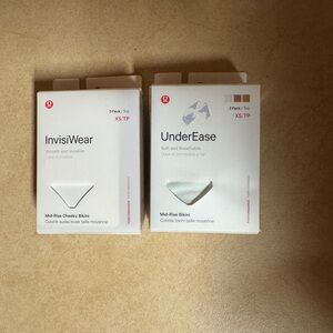 *Bundle* NWT Lululemon InvisiWear and UnderEase Bikini Set size XS